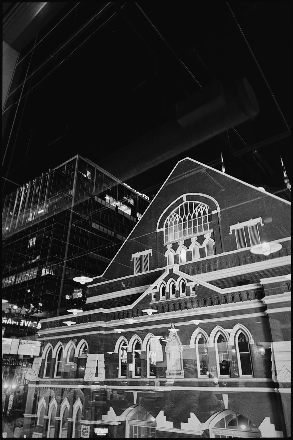 black and white photograph of nashville in Nashville, by Stuart Singleton