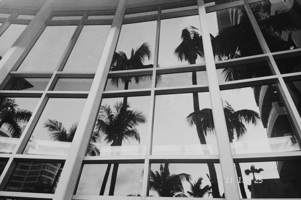 black and white photograph of hotel in Puerto Rico, San Juan, by Stuart Singleton