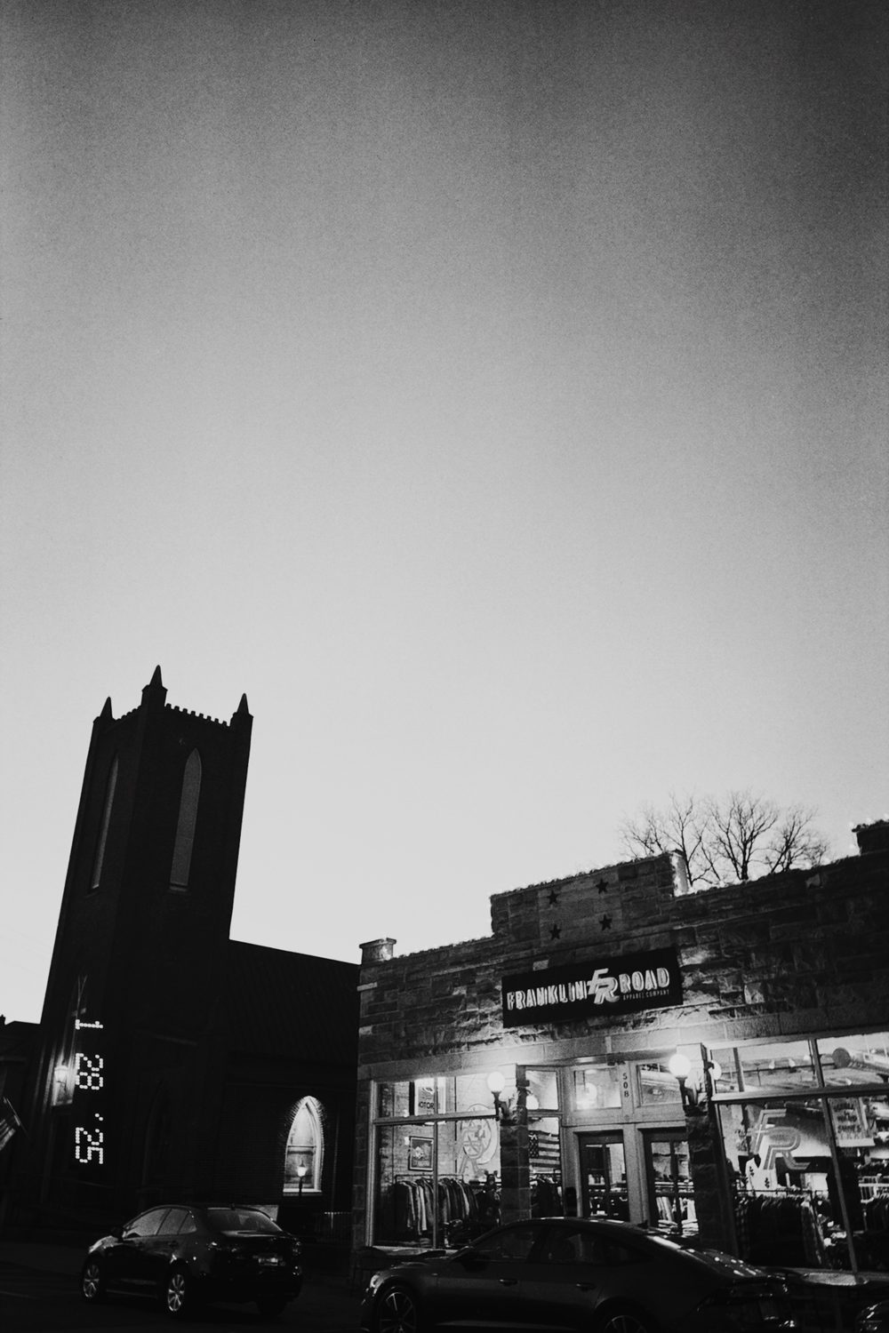 black and white photograph of franklin, by Stuart Singleton