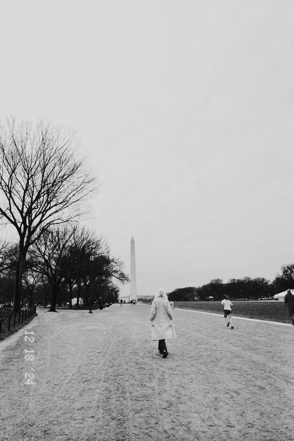 black and white photograph of washington dc in Washington DC, by Stuart Singleton