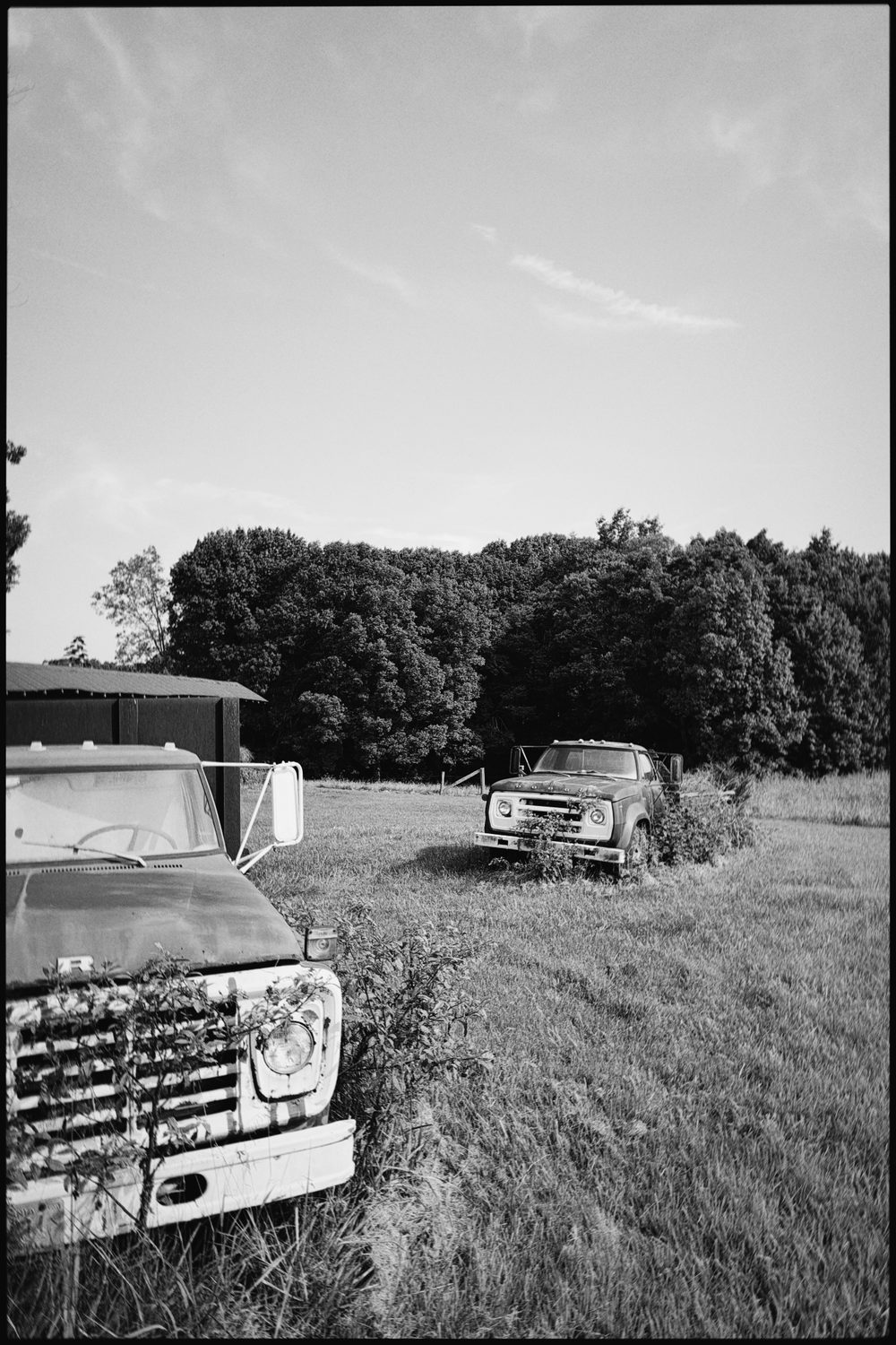 black and white photograph of cars, virginia, by Stuart Singleton No. 3