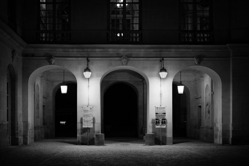 black and white photograph of france, versailles in France, Versailles, by Stuart Singleton