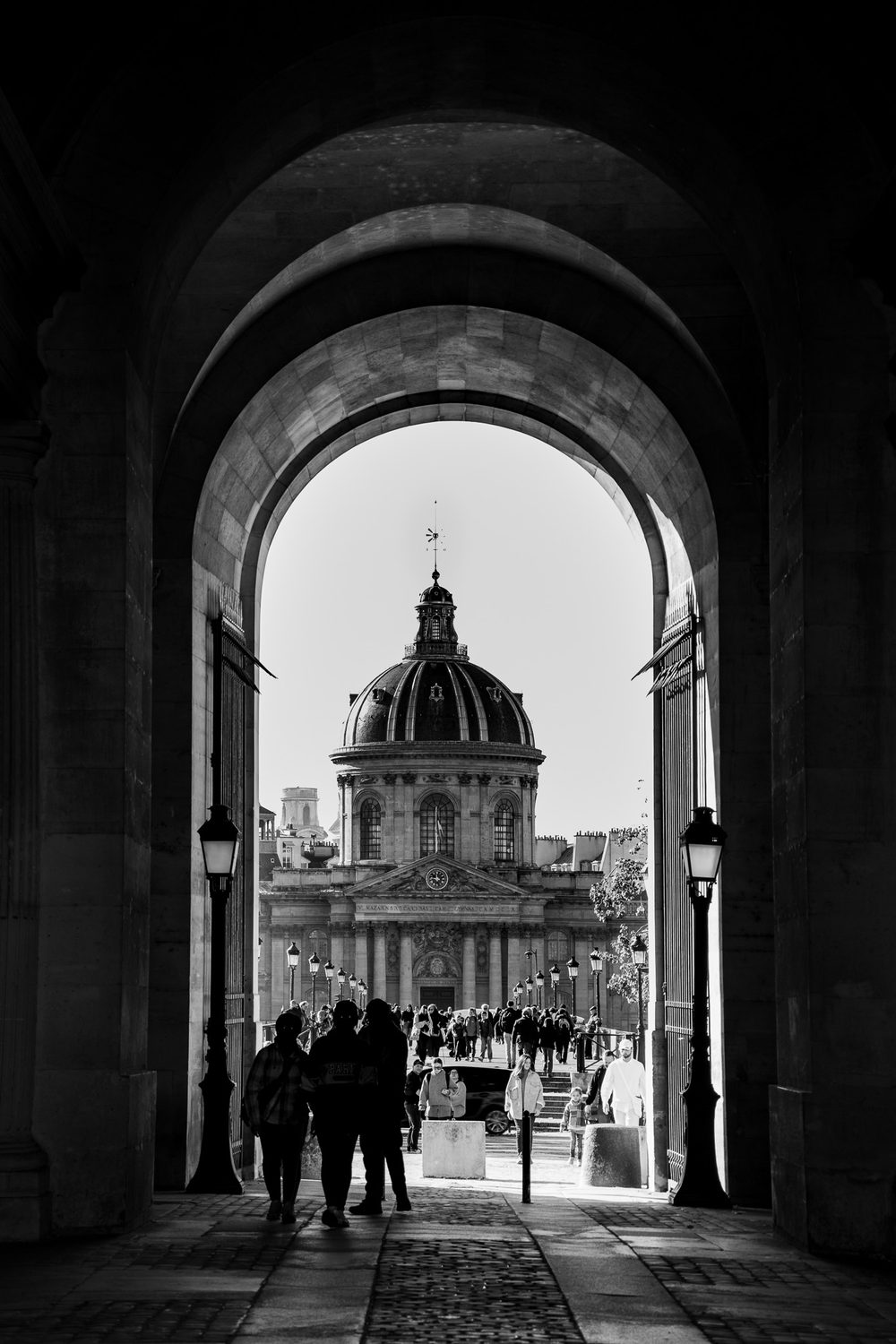 black and white photograph of europe in France, Paris, by Stuart Singleton