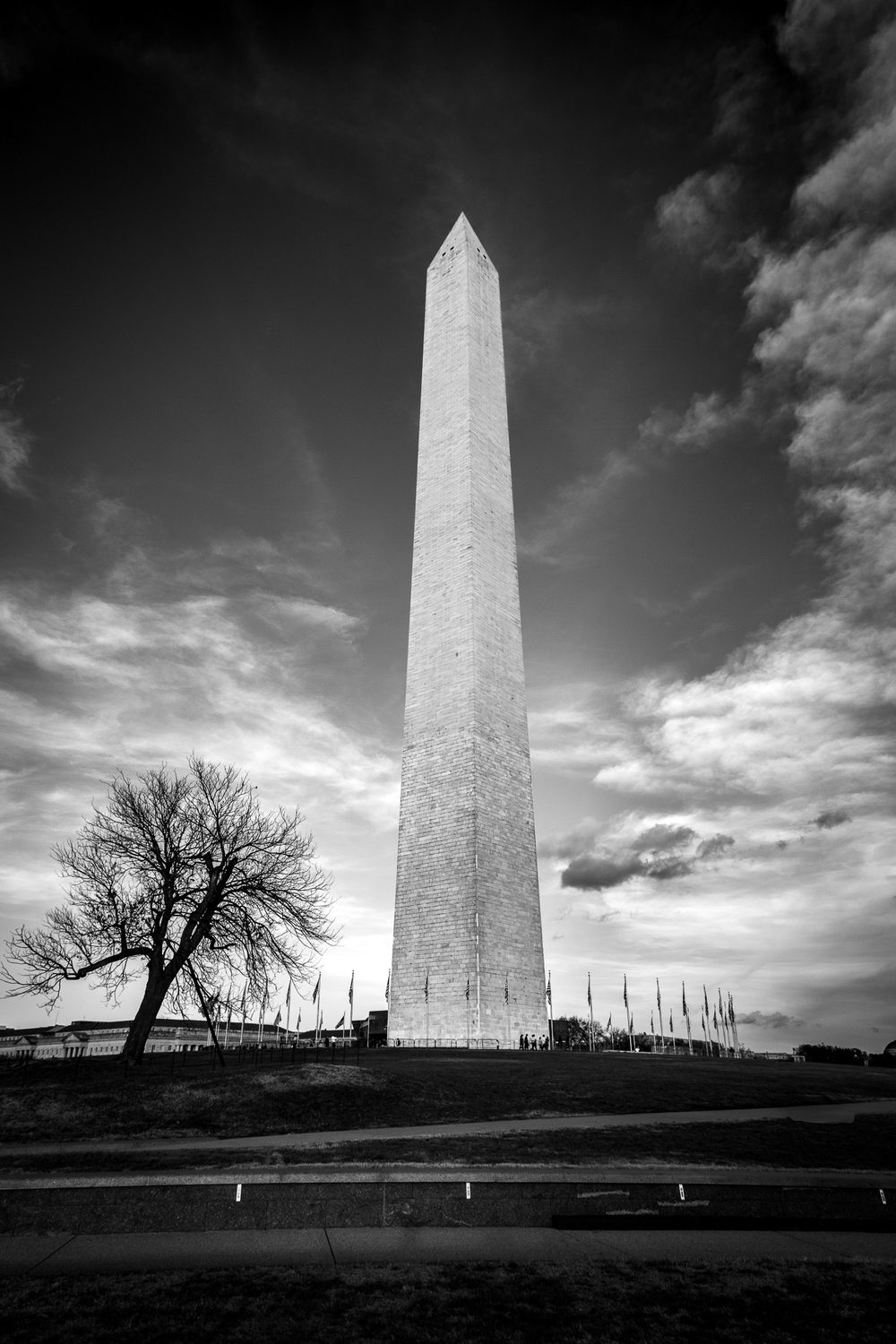 black and white photograph of washington dc in Washington DC, by Stuart Singleton